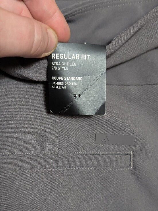 NWT adidas Cropped High-Rise Ankle Pants in Taupe Women's Large