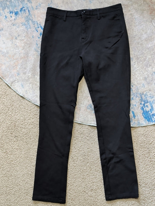 NYDJ Black Slim Fit Chino Pants Women's 12 US