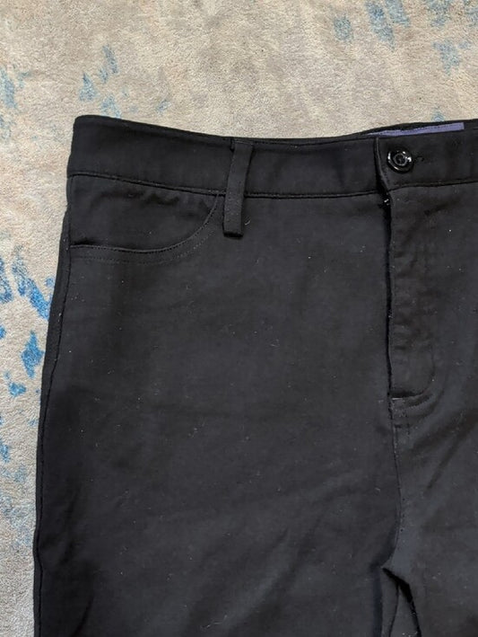 NYDJ Black Slim Fit Chino Pants Women's 12 US