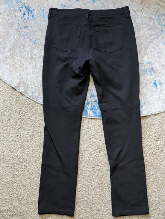 NYDJ Black Slim Fit Chino Pants Women's 12 US