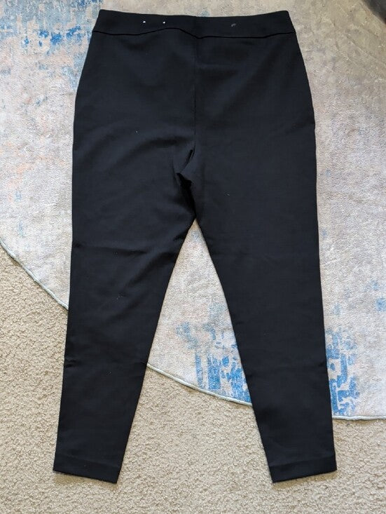 Chico's Black Stretch Skinny Ponte Pants Women's 12R US