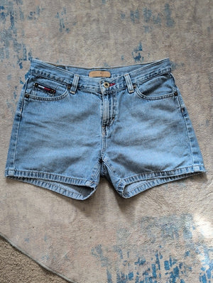 VTG Tommy Hilfiger Light Blue Denim Shorts 100% Cotton Women's Size 3