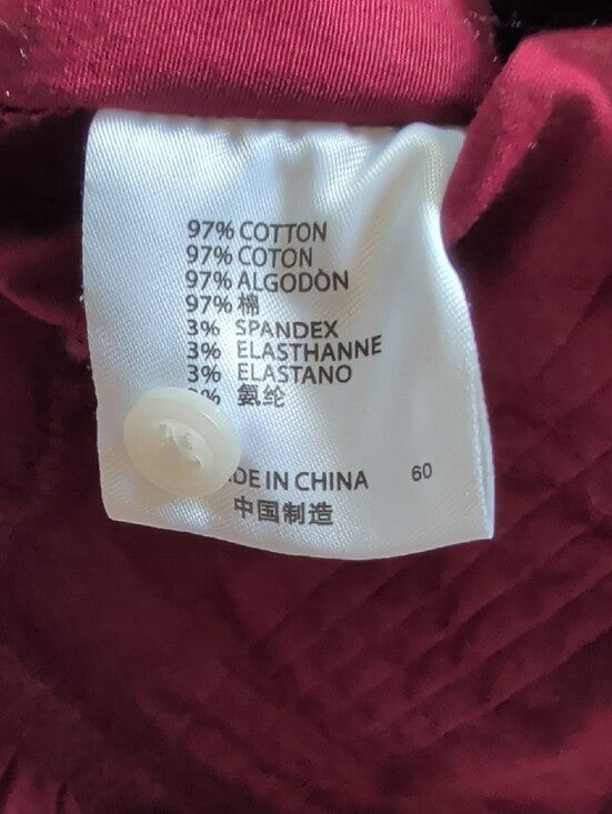 Brandy Melville Burgundy Ruffle Button-Front Camisole Women's Small