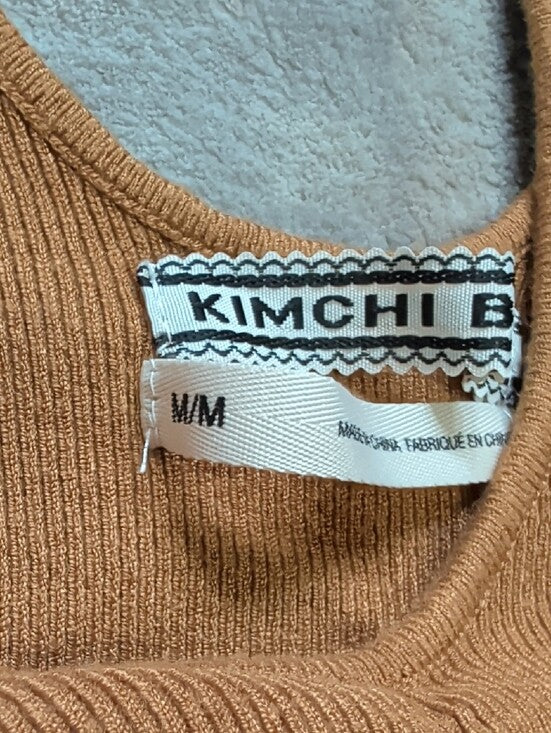 Kimchi Blue Rust Brown Ruffled Knit Tank Women's Medium