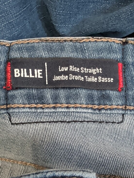 True Religion Medium Blue Wash Low-Rise Straight Billie Jeans Women's 26 US