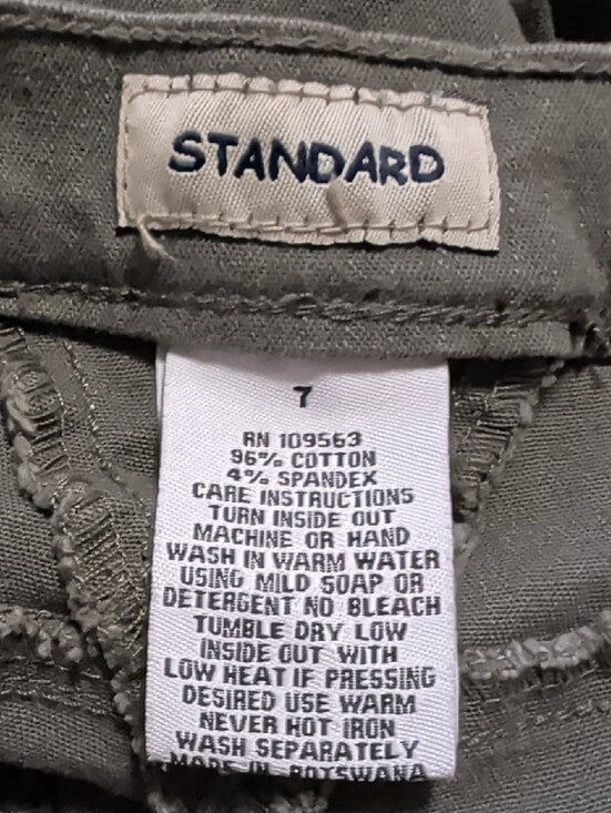 Standard Stylish Slim Utility Cargo Pants Women's 7 (Small) US Luxe