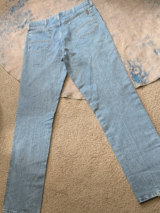 Wrangler 20X Light Blue Straight Leg Jeans - Classic Fit - Men's 36"X38"