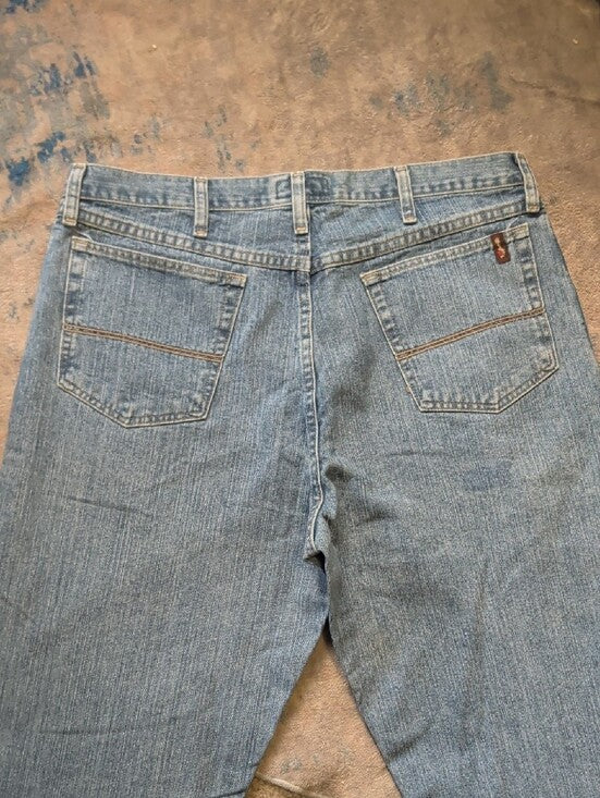Wrangler 20X Light Blue Straight Leg Jeans - Classic Fit - Men's 36"X38"