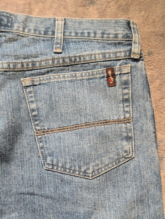 Wrangler 20X Light Blue Straight Leg Jeans - Classic Fit - Men's 36"X38"