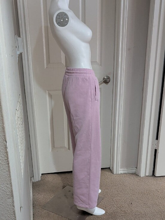 Von Dutch Light Pink Sweat Joggers with Logo Women's Medium