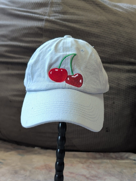 Marcus Adler New York Light Blue Adjustable Cherry Embroidered Baseball Cap