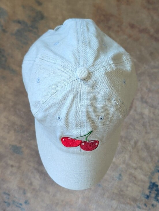 Marcus Adler New York Light Blue Adjustable Cherry Embroidered Baseball Cap