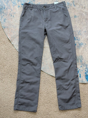 Carhartt Gray Straight Utility Chino Pants Women's 10 US