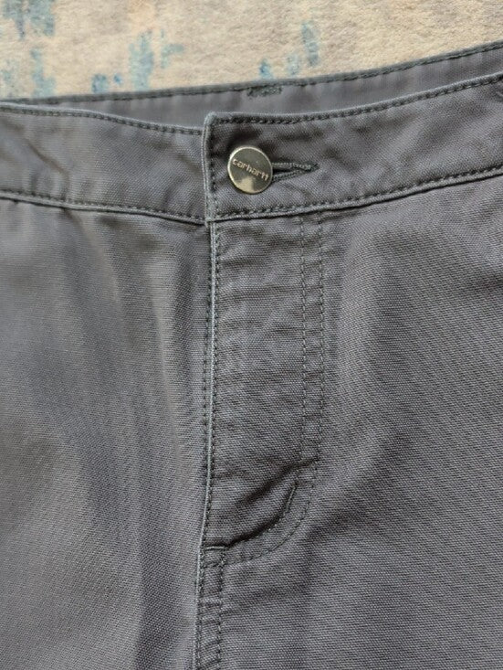 Carhartt Gray Straight Utility Chino Pants Women's 10 US