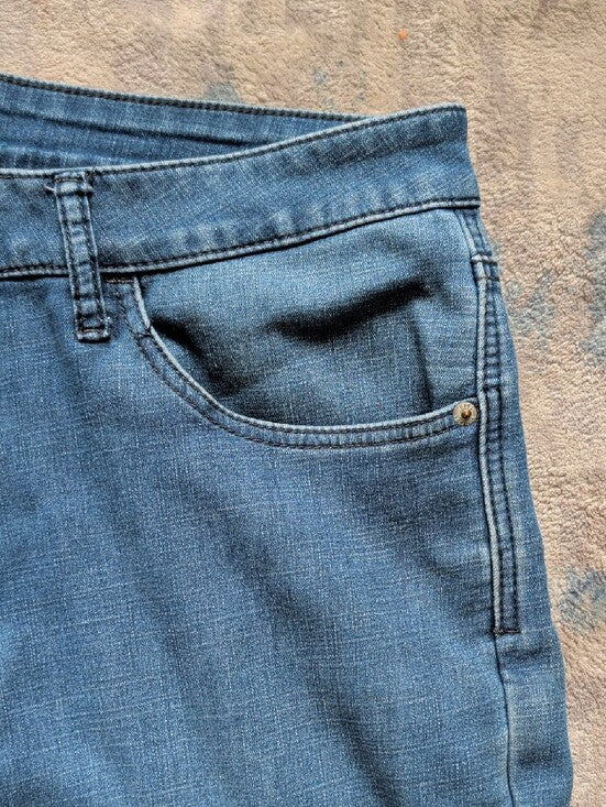 Weatherproof Men's Straight Jeans in Light Blue 34x30