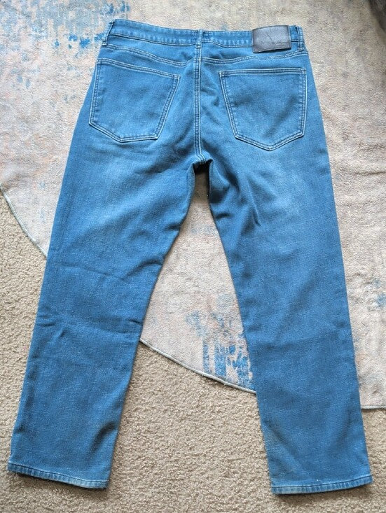 Weatherproof Men's Straight Jeans in Light Blue 34x30