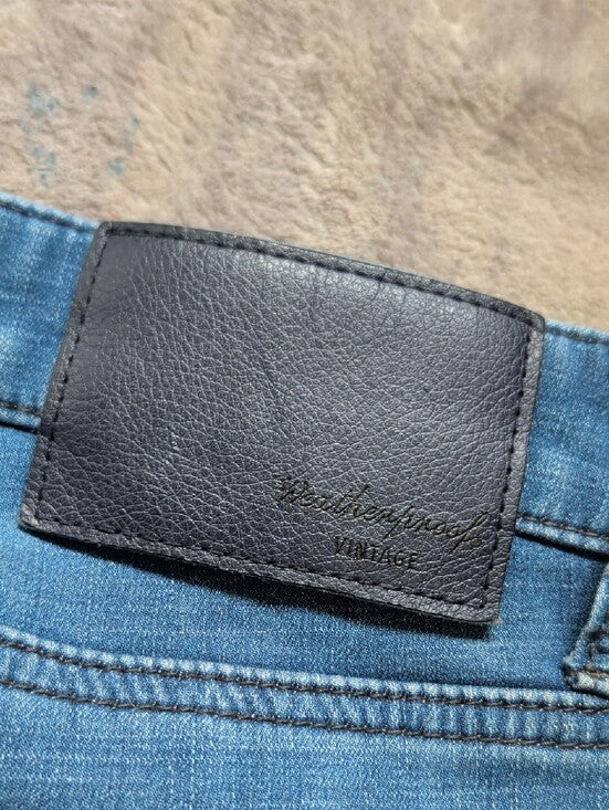 Weatherproof Men's Straight Jeans in Light Blue 34x30