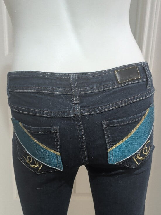 Rocawear Women’s Dark Blue Skinny Jeans Size 5 (Small)