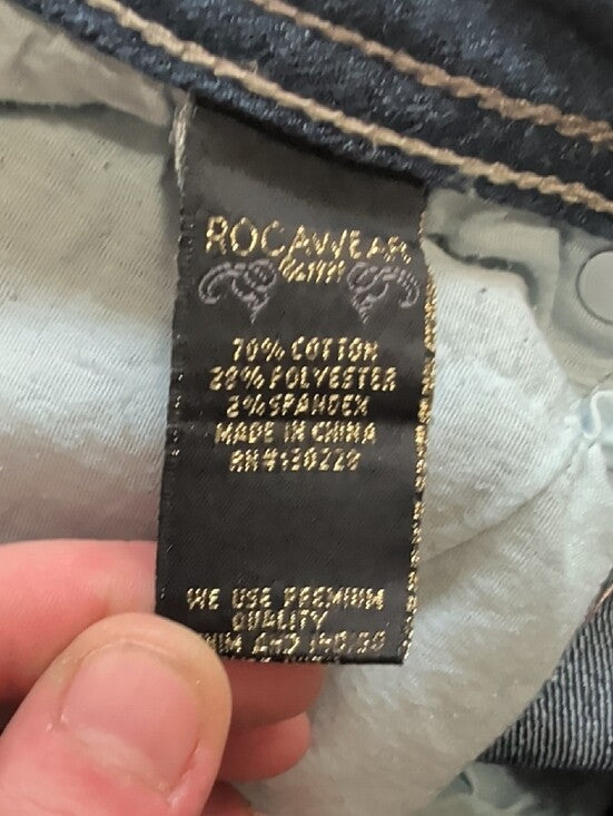 Rocawear Women’s Dark Blue Skinny Jeans Size 5 (Small)