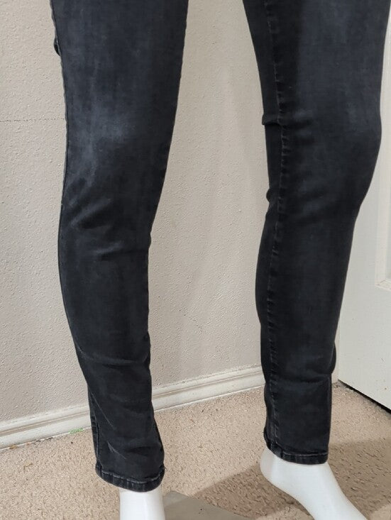 Diesel Skinny Low-Rise Jeans in Washed Black Women's 30 Y2K