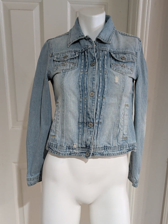 VTG Limited Too Light Blue Denim Jacket - Casual Jean Jacket Retro - Women's Large