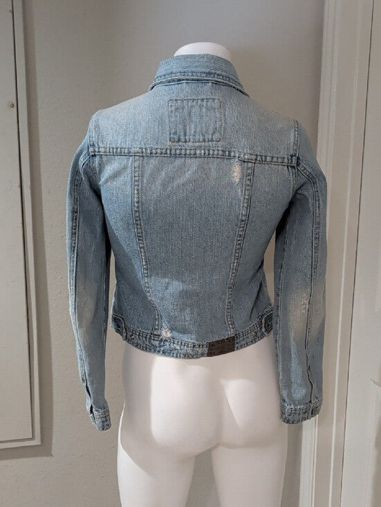 VTG Limited Too Light Blue Denim Jacket - Casual Jean Jacket Retro - Women's Large