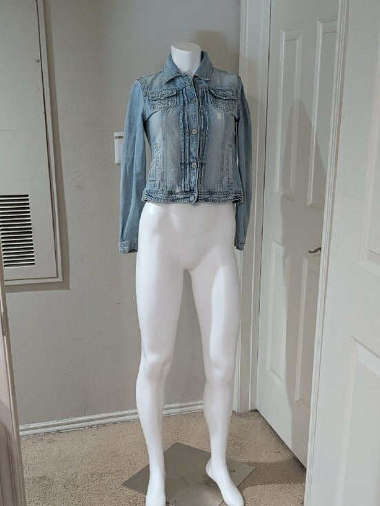 VTG Limited Too Light Blue Denim Jacket - Casual Jean Jacket Retro - Women's Large