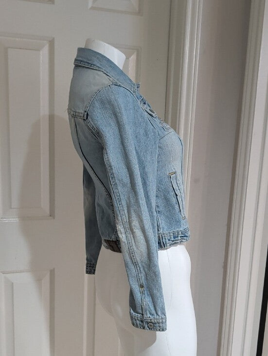VTG Limited Too Light Blue Denim Jacket - Casual Jean Jacket Retro - Women's Large