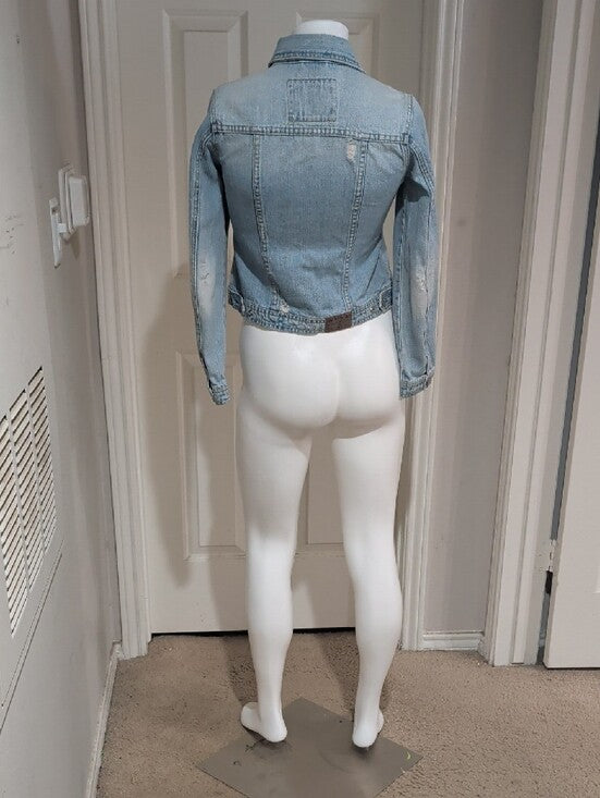 VTG Limited Too Light Blue Denim Jacket - Casual Jean Jacket Retro - Women's Large