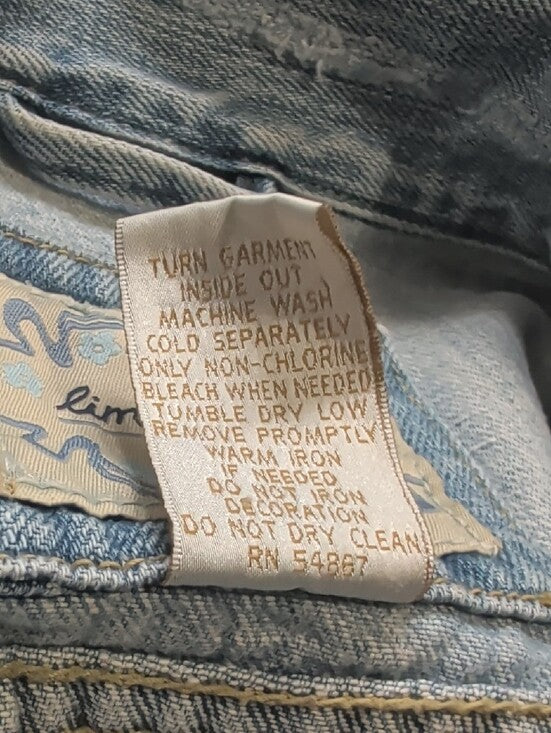 VTG Limited Too Light Blue Denim Jacket - Casual Jean Jacket Retro - Women's Large