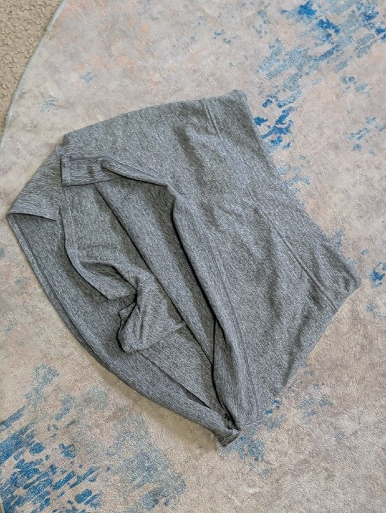 Heather Gray Athletic Mini Skirt Skort with Stretch Waistband Women's M/L