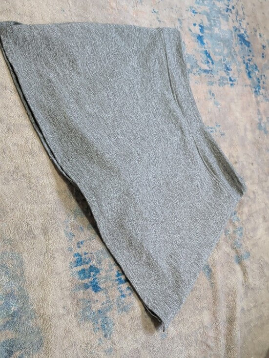 Heather Gray Athletic Mini Skirt Skort with Stretch Waistband Women's M/L