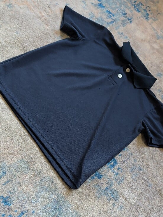 Cat & Jack Kids Navy Short Sleeve Polo Boy's Small (6/7)