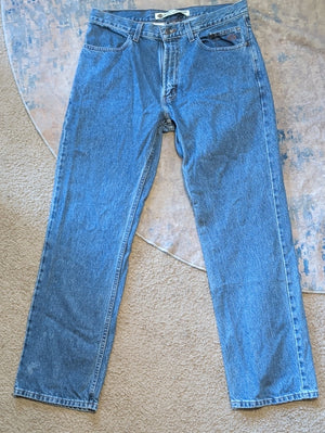 Harley-Davidson Straight-Leg Denim Jeans in Blue Denim Men's 34"x32" 100% Cotton