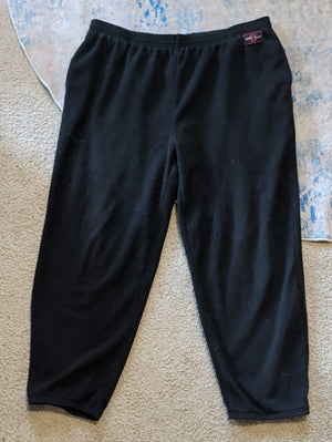 Perry Ellis Black Cozy Fleece Joggers Men's XL