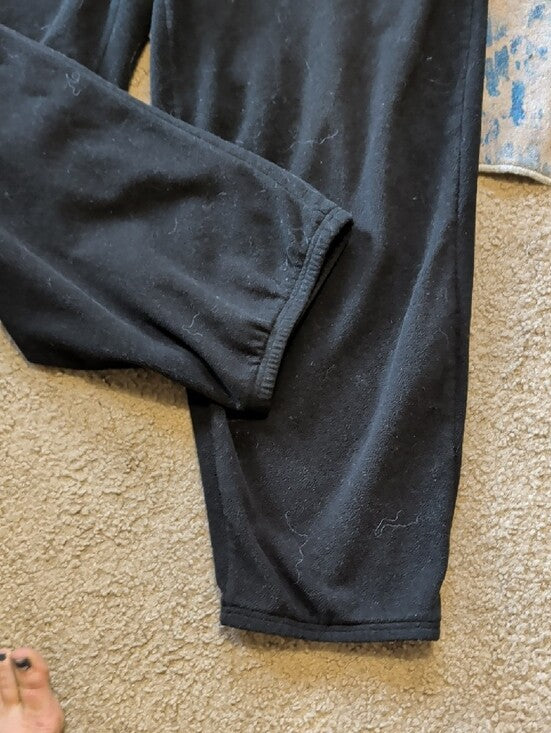 Perry Ellis Black Cozy Fleece Joggers Men's XL
