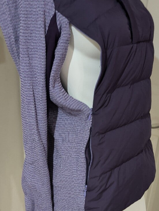 lululemon athletica Quilted Hooded Pullover in Deep Purple Women's 10 US