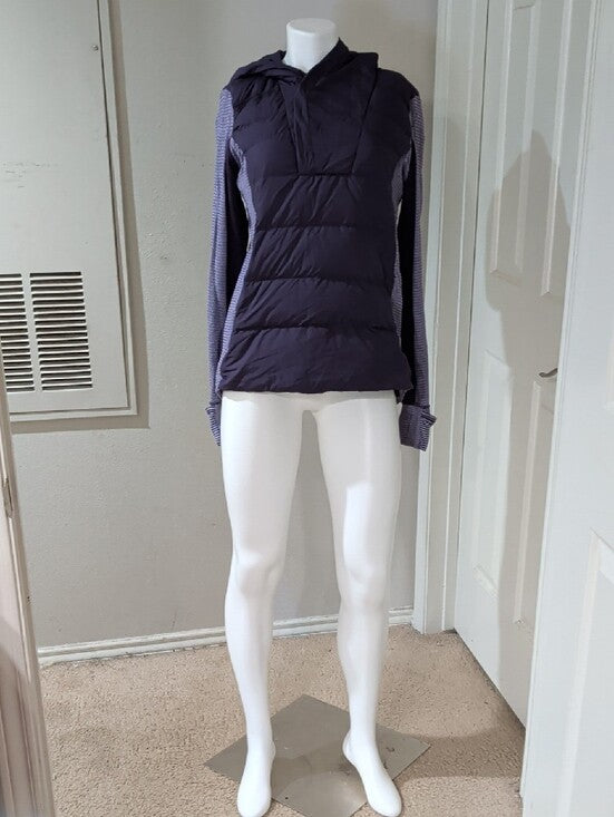 lululemon athletica Quilted Hooded Pullover in Deep Purple Women's 10 US