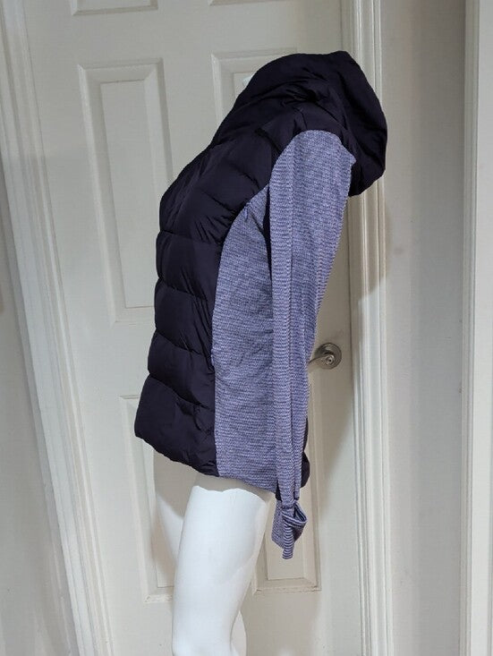 lululemon athletica Quilted Hooded Pullover in Deep Purple Women's 10 US