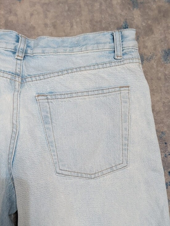 Topshop Light Wash Wide Leg Jeans Men's 28"X30"