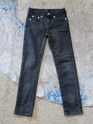 True Religion Kids Geno Black Skinny Jeans — Sleek Slim Fit - Boy's 10 US