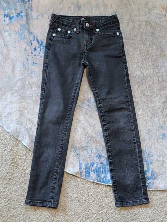True Religion Kids Geno Black Skinny Jeans — Sleek Slim Fit - Boy's 10 US
