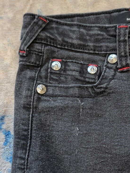 True Religion Kids Geno Black Skinny Jeans — Sleek Slim Fit - Boy's 10 US