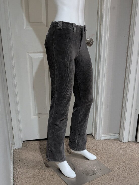 Transit Par Such Straight Corduroy Jeans In Charcoal Gray Women's Small (4-6) US
