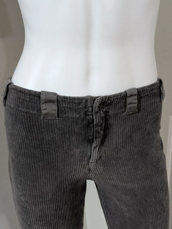 Transit Par Such Straight Corduroy Jeans In Charcoal Gray Women's Small (4-6) US
