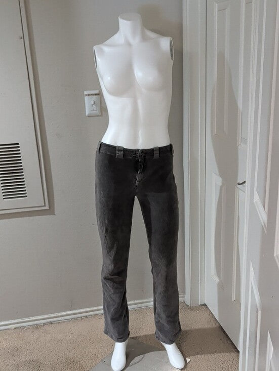 Transit Par Such Straight Corduroy Jeans In Charcoal Gray Women's Small (4-6) US