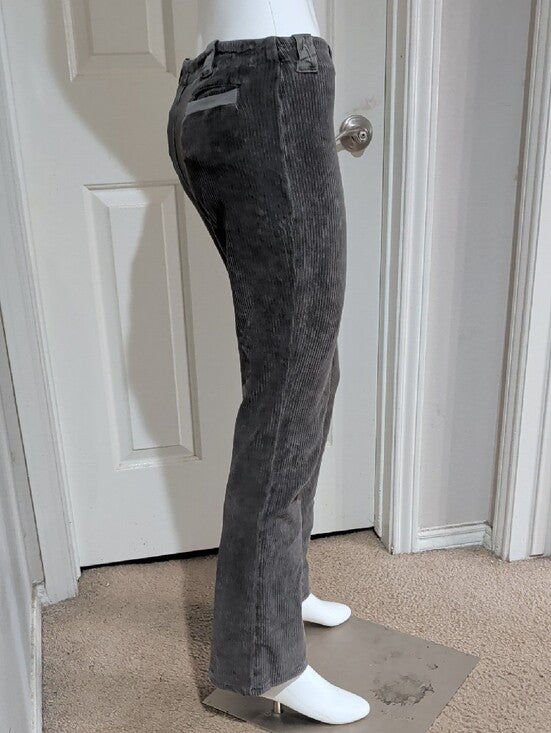 Transit Par Such Straight Corduroy Jeans In Charcoal Gray Women's Small (4-6) US