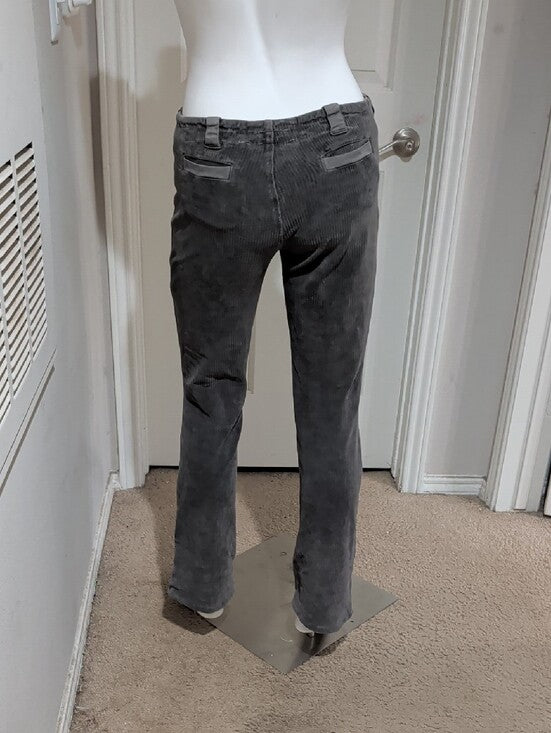 Transit Par Such Straight Corduroy Jeans In Charcoal Gray Women's Small (4-6) US