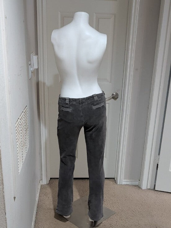 Transit Par Such Straight Corduroy Jeans In Charcoal Gray Women's Small (4-6) US