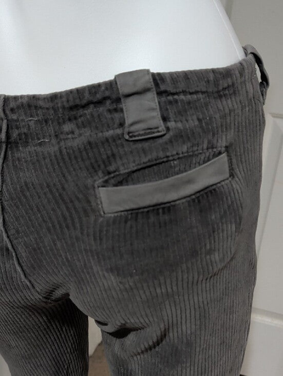 Transit Par Such Straight Corduroy Jeans In Charcoal Gray Women's Small (4-6) US
